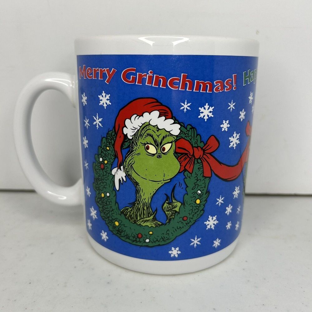 How The Grinch Stole Christmas Mug‎ Merry Grinchmas And Happy Who Year Oversized